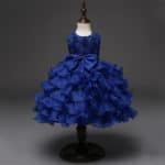 Newborn Baby 1 Year Birthday Floral Dress Big Bow Pattern Tulle Toddler Girl Christening Dress Infant Princess Party Dress Cloth - Image 3