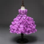 Newborn Baby 1 Year Birthday Floral Dress Big Bow Pattern Tulle Toddler Girl Christening Dress Infant Princess Party Dress Cloth - Image 6