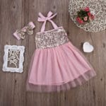 Newborn Baby Dresses pageant party Kids Girl Dress Sequin Summer tulle princess for Infant Girl 0-18M - Image 2