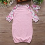 Newborn Baby Kids Girls Clothes Cotton Girls Nightgowns Jumpsuit Baby Sleeping bag Headband Outfits Age 0-24M - Image 6