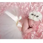 Newborn Baby Tutu Skirt Photography Props Peacock Handmade Crochet Beanie Beaded Cap Ball Gown - Image 2