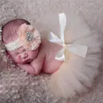 Newborn Baby Tutu Skirt Photography Props Peacock Handmade Crochet Beanie Beaded Cap Ball Gown - Image 5