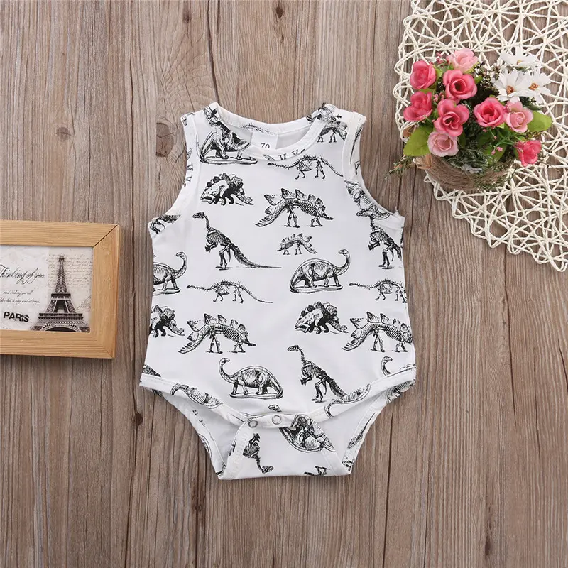 Newborn Jumpsuit Toddler Baby Boys Girls Dinosaur Bodysuit One-pieces Outfits Set 0-24M - Image 4