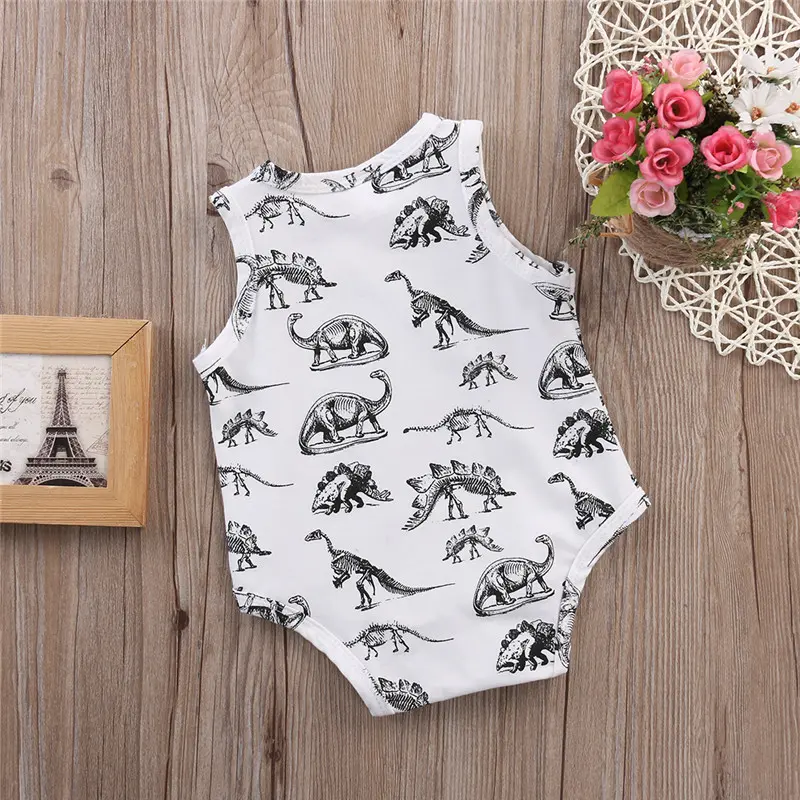 Newborn Jumpsuit Toddler Baby Boys Girls Dinosaur Bodysuit One-pieces Outfits Set 0-24M - Image 5