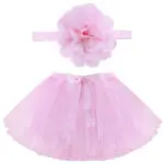 Newborn Photography Props Infant Costume Outfit Princess Baby Tutu Skirt Headband Baby Photography Prop With Real Photo