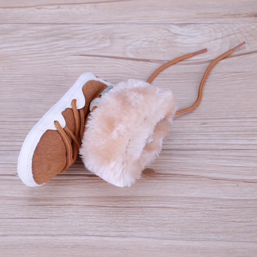 Newborn Winter Prewalkers Baby Snow Boots Shoes Soft Crib Toddler Infant Winter Warm Fleece Booties First Walkers Baby Shoes - Image 3