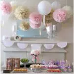 Nicro 3 Color 10'' Pom Pom Tissue Paper+10'' Pom Pom Tissue Paper+Party Garland Tassel for Wedding Birthday Kids Party Decor Set - Image 5