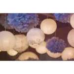 Nicro 3 Color 10'' Pom Pom Tissue Paper+10'' Pom Pom Tissue Paper+Party Garland Tassel for Wedding Birthday Kids Party Decor Set - Image 6