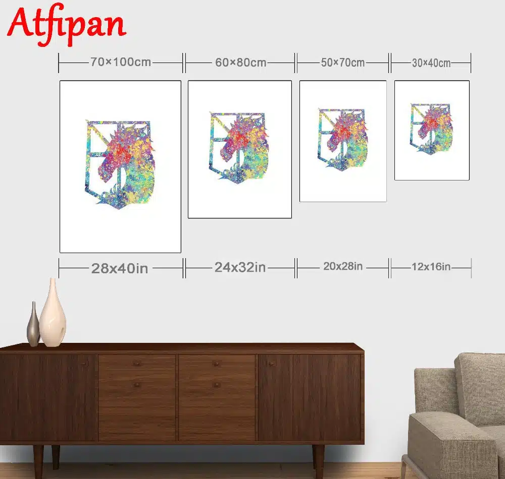 Nordic Kawaii Cartoon Animal Deer Bear Rabbit Poster A4 Baby Kids Room Wall Art Print Picture Canvas Painting Home Deco No Frame - Image 4