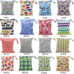 OhBabyKa Baby Diaper Bags Printed Double Zippered Wet/Dry Bag Waterproof Wet Cloth Diaper Backpack Reusable Diaper Cover WetBag - Image 2