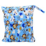 OhBabyKa Baby Diaper Bags Printed Double Zippered Wet/Dry Bag Waterproof Wet Cloth Diaper Backpack Reusable Diaper Cover WetBag - Image 3