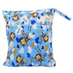 OhBabyKa Baby Diaper Bags Printed Double Zippered Wet/Dry Bag Waterproof Wet Cloth Diaper Backpack Reusable Diaper Cover WetBag - Image 3