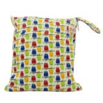 OhBabyKa Baby Diaper Bags Printed Double Zippered Wet/Dry Bag Waterproof Wet Cloth Diaper Backpack Reusable Diaper Cover WetBag - Image 5