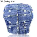 Ohbabyka Baby Swim Diapers 2016 Brand Cloth Diaper Swimwear Reusable Baby Swim Suit for Boys or Girls Swimwear Swimming Trunks - Image 4