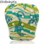 Ohbabyka Swimming Diapers Washable Infants Nappies Cover Bebek Mayo Adjustable Swim Diaper Cover Pants Reusable Baby Swimwear - Image 6