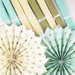 Pack of 10 Paper Decoration Set Tissue Paper Fans Pom Poms for Wedding Birthday Party Nursery Baby Showers Garden Space Decor - Image 2