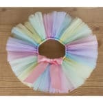 Pastel Rainbow Tutu Kaylyn  Newborn Baby Tutu Photoprop Birthday Tutu Pink Blue Yellow mint  Flower Girl Tutu Skirt  PT264