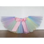 Pastel Rainbow Tutu Kaylyn  Newborn Baby Tutu Photoprop Birthday Tutu Pink Blue Yellow mint  Flower Girl Tutu Skirt  PT264 - Image 2