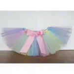 Pastel Rainbow Tutu Kaylyn  Newborn Baby Tutu Photoprop Birthday Tutu Pink Blue Yellow mint  Flower Girl Tutu Skirt  PT264 - Image 2