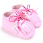 Patent Leather Crib  Baby Boy Girl Booties Bebe First Walkers Fringed Lace-Up Moccasins Soft Sneakers Shoes 2017 New