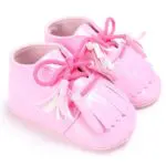 Patent Leather Crib  Baby Boy Girl Booties Bebe First Walkers Fringed Lace-Up Moccasins Soft Sneakers Shoes 2017 New