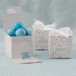 Pink or Blue  It is a GIRL /BOY- Gender Reveal Baby Favor Box Baby Shower Party Supplies Cupcake Boxes 12Pcs
