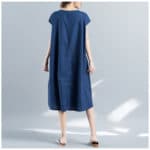 Plus Size Maternity Clothing 2017 Summer Loose Blue Maternity Dresses Pregnancy Clothing Maternity Clothes For Pregnant Women - Image 4