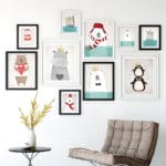 Popigist Nordic Cute Animal Hippo Penguin Polar Bear Portrait A4 Canvas Art Poster Painting Print Baby Room Home Wall Decor - Image 2