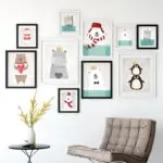 Popigist Nordic Cute Animal Hippo Penguin Polar Bear Portrait A4 Canvas Art Poster Painting Print Baby Room Home Wall Decor - Image 2