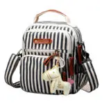 Portable Fashion 5 Colors Handbags For Moms,Multifunction Backpack Diaper Bag,Large Capacity Cartoon Baby Nappy Organizer Bags - Image 3