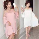 Pregnant Women Pleated Chiffon Dress Spaghetti Strap Off Shoulder 2017 Summer Pregnancy Clothes Cute Maternity Dresses Plus Size