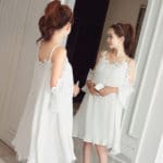 Pregnant Women Pleated Chiffon Dress Spaghetti Strap Off Shoulder 2017 Summer Pregnancy Clothes Cute Maternity Dresses Plus Size - Image 5