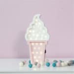 Pretty Ice cream Lamp for kids 3d Night Light Baby Room Sleeping Light Bedroom Desk Lamp Night Lamp for Summer Best for Gifts