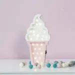 Pretty Ice cream Lamp for kids 3d Night Light Baby Room Sleeping Light Bedroom Desk Lamp Night Lamp for Summer Best for Gifts