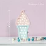 Pretty Ice cream Lamp for kids 3d Night Light Baby Room Sleeping Light Bedroom Desk Lamp Night Lamp for Summer Best for Gifts - Image 5