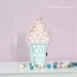Pretty Ice cream Lamp for kids 3d Night Light Baby Room Sleeping Light Bedroom Desk Lamp Night Lamp for Summer Best for Gifts - Image 5