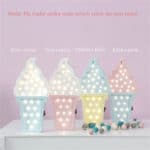Pretty Ice cream Lamp for kids 3d Night Light Baby Room Sleeping Light Bedroom Desk Lamp Night Lamp for Summer Best for Gifts - Image 6