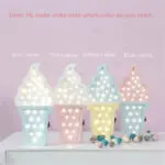 Pretty Ice cream Lamp for kids 3d Night Light Baby Room Sleeping Light Bedroom Desk Lamp Night Lamp for Summer Best for Gifts - Image 6