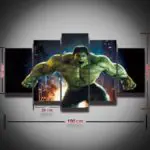 Printed super hero the incredible hulk picture painting for boy kids baby children's room wall art decor Canvas prints picture