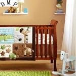 At The Zoo Embroidered 6 Piece baby Crib Bedding Set