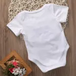 Pudcoco Baby Boys Girls Fashion Clothes 1 piece Letter Print HAPPY Birthday White Baby Boys Girls Short O-Neck Bodysuit - Image 3