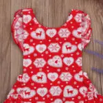 Pudcoco Newborn Baby Christmas Clothes Ruffles Romper Sleeve Backless Tutu Halter Jumpsuit+Headband 2PCS Outfits Xmas Clothing - Image 3