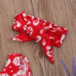 Pudcoco Newborn Baby Christmas Clothes Ruffles Romper Sleeve Backless Tutu Halter Jumpsuit+Headband 2PCS Outfits Xmas Clothing - Image 5