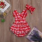 Pudcoco Newborn Baby Christmas Clothes Ruffles Romper Sleeve Backless Tutu Halter Jumpsuit+Headband 2PCS Outfits Xmas Clothing - Image 6