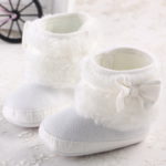 Pure White Princess Girl Newborn Baby Kids First Walkers Boots Shoes Infant Toddler Bebe Crib Snow Super Warm Soft Soled Booty - Image 2