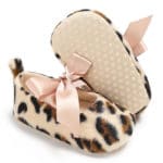 ROMIRUS Leopard Princess Baby Kids Girls Crib Babe Mary Jane Bow knot Shoes First Walkers For Infant Toddler Casual Ballet - Image 2