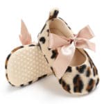 ROMIRUS Leopard Princess Baby Kids Girls Crib Babe Mary Jane Bow knot Shoes First Walkers For Infant Toddler Casual Ballet - Image 5