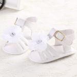 ROMIRUS Newborn Pram Crib Bebe Baby Girl Summer White Flower Infant Soft Sole Princess Shoes Girls First Walkers Shoes - Image 3