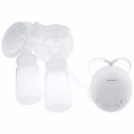 Real Bubee Convenient USB PP Double Electric Breast Pump With Milk Bottle BPA free Powerful Breast Pumps Baby Breast Feeding - Image 2
