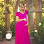 SLYXSHNew Maternity Photography Props Pregnancy Clothes Maternity photography Dress Cotton Maternity Dress For photography Props - Image 2